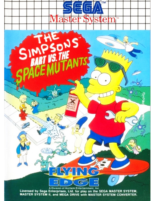The Simpsons Bart vs. The Space Mutants - Sega Master System