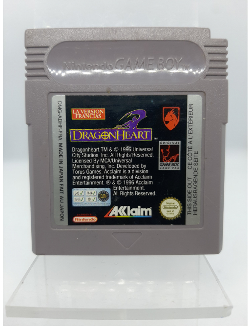 Dragon Heart - Game Boy en loose