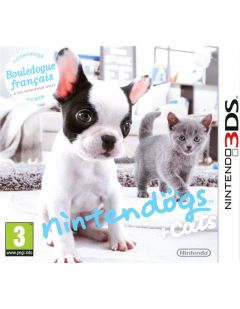 Nintendogs Bouledogue français + Cats - Nintendo 3DS